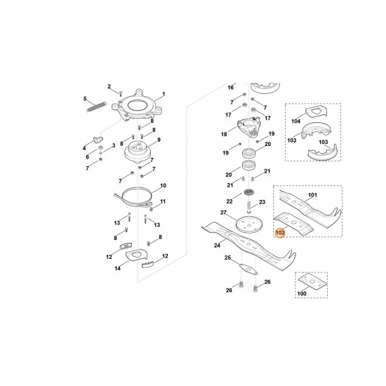 STIHL   Osłona blaszana 6375 706 8200